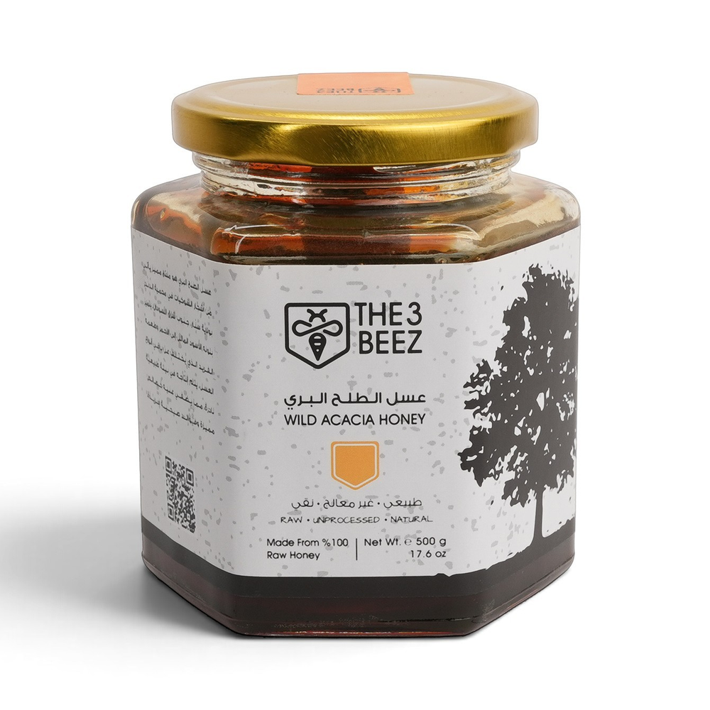 عسل الطلح البري - 500 غرام - The3Beez