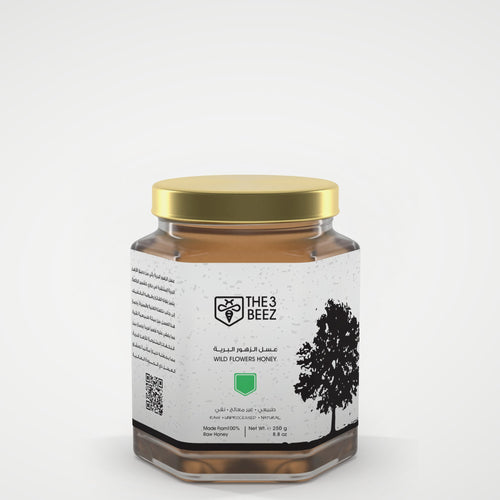 عسل الزهور البرية - 250 غرام - The3Beez
