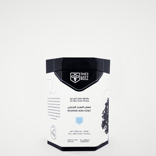 ملاعق عسل السدر الجبلي - 25 ملعقة - The3Beez